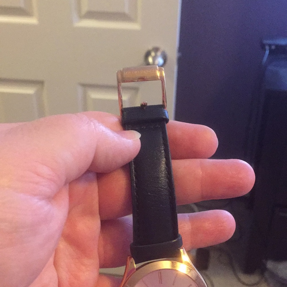 Michael Kors Leather Strap Watch - Picture 2 of 5